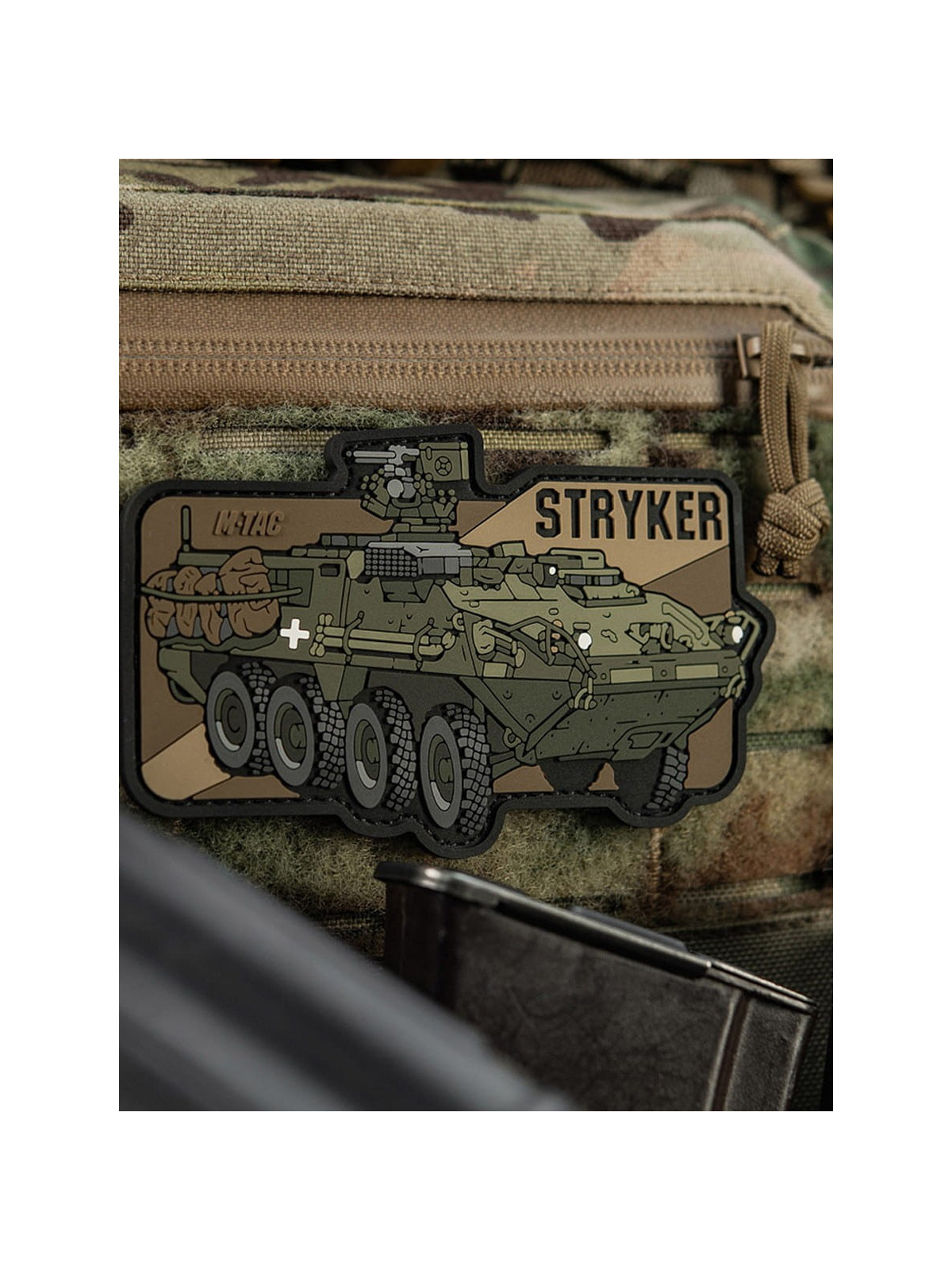 M-TAC Naszywka 3D M1126 Stryker 6,7 x 10,8 cm PVC oliwkowa