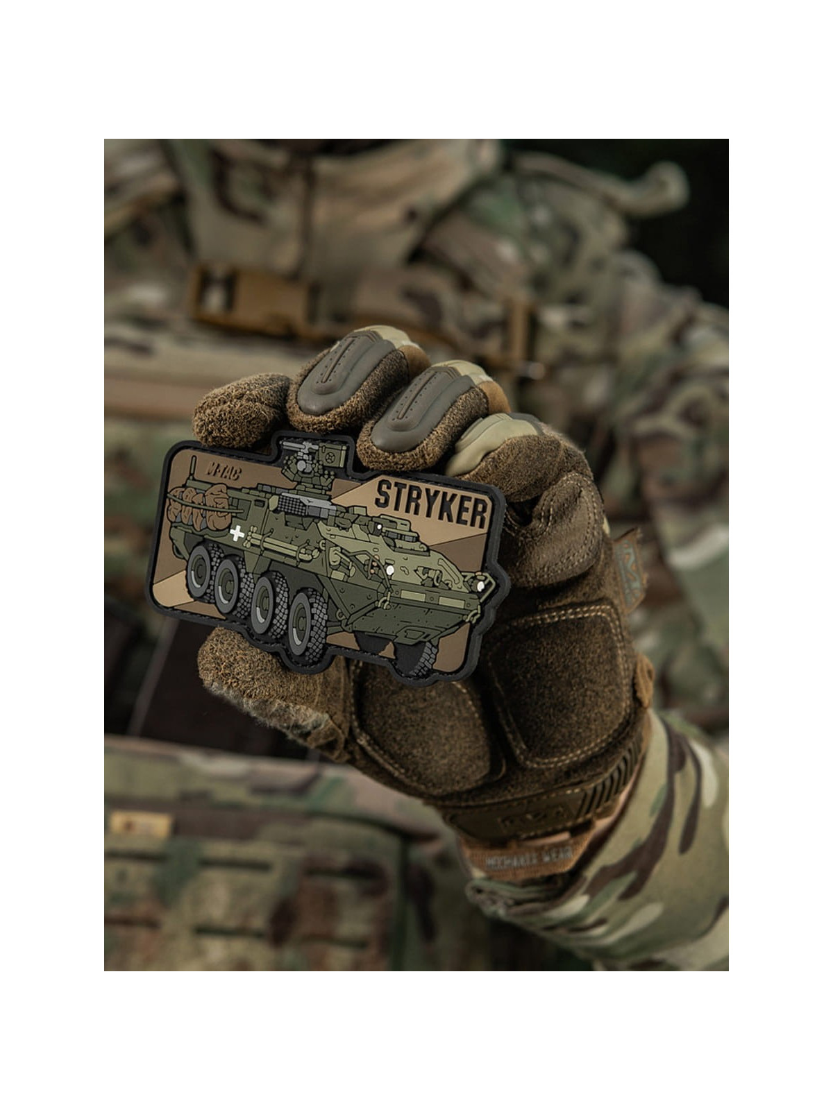 M-TAC Naszywka 3D M1126 Stryker 6,7 x 10,8 cm PVC oliwkowa