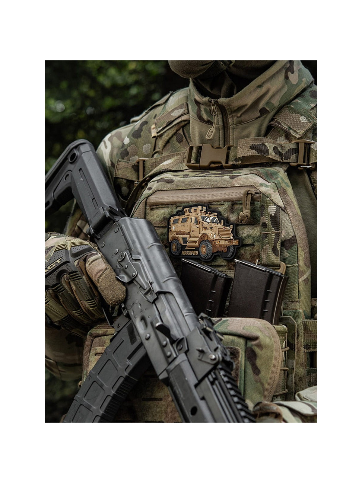 M-TAC Naszywka 3D MaxxPro M1224 7,2 x 10,6 cm PVC Coyote