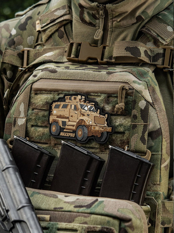 M-TAC Naszywka 3D MaxxPro M1224 7,2 x 10,6 cm PVC Coyote