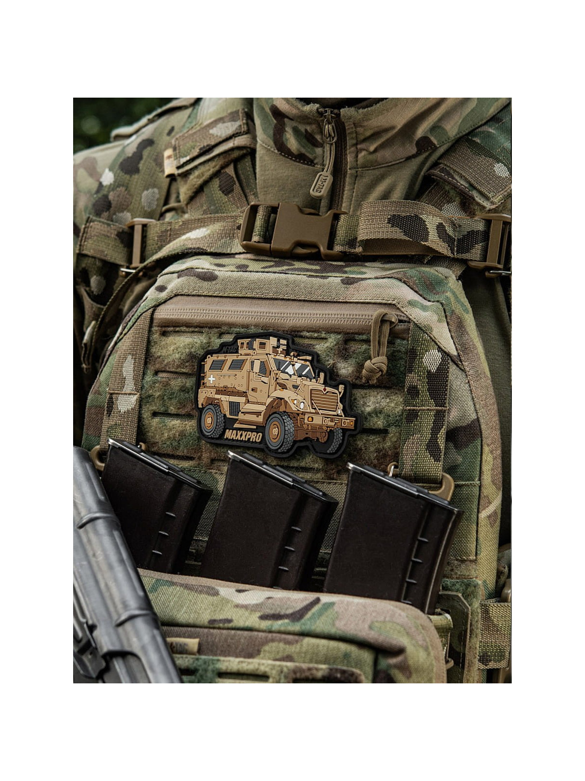 M-TAC Naszywka 3D MaxxPro M1224 7,2 x 10,6 cm PVC Coyote