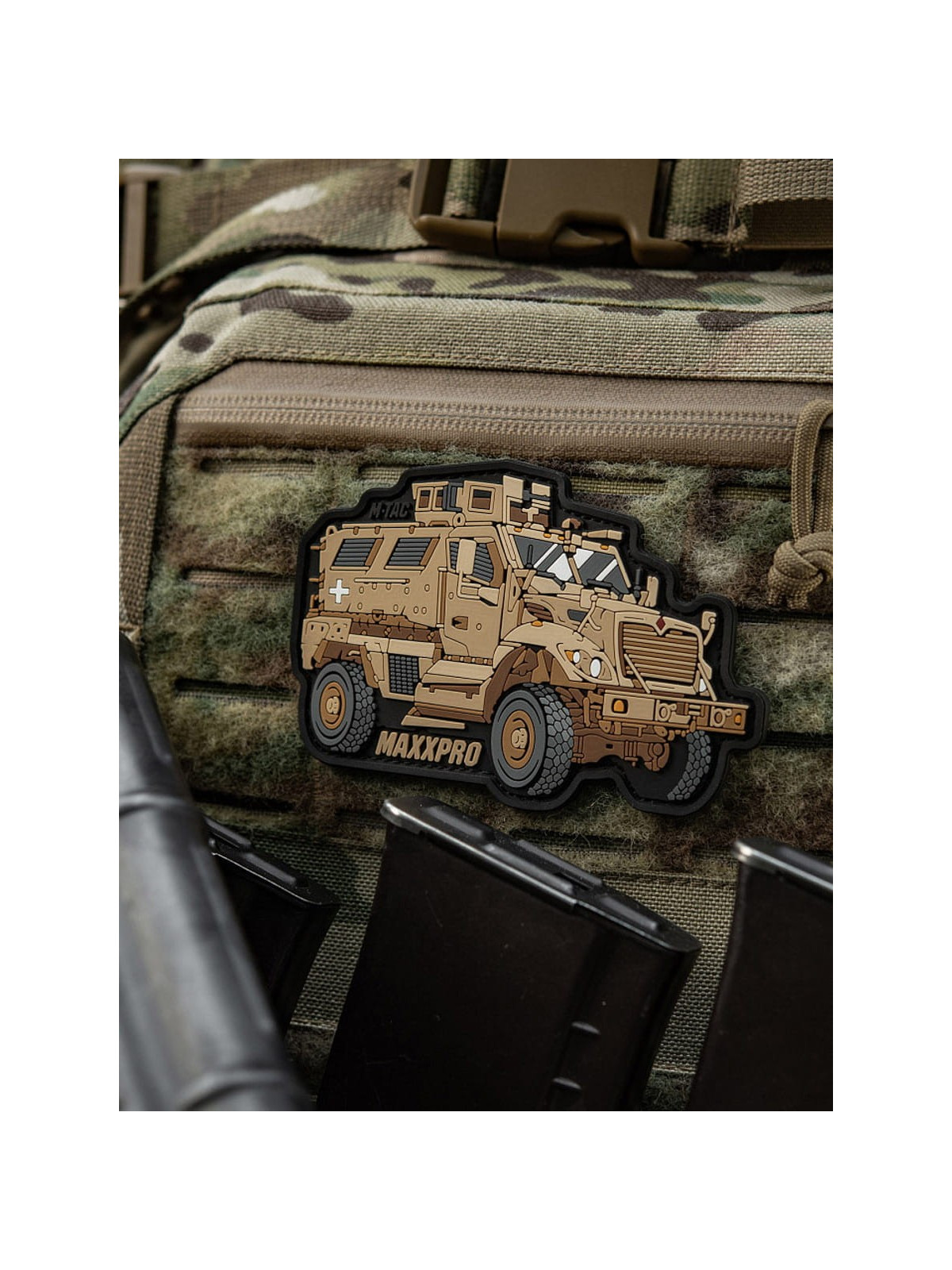 M-TAC Naszywka 3D MaxxPro M1224 7,2 x 10,6 cm PVC Coyote