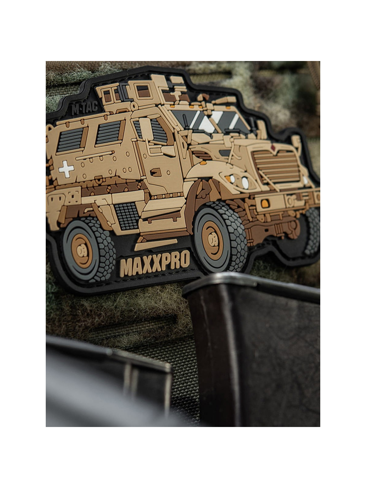 M-TAC Naszywka 3D MaxxPro M1224 7,2 x 10,6 cm PVC Coyote