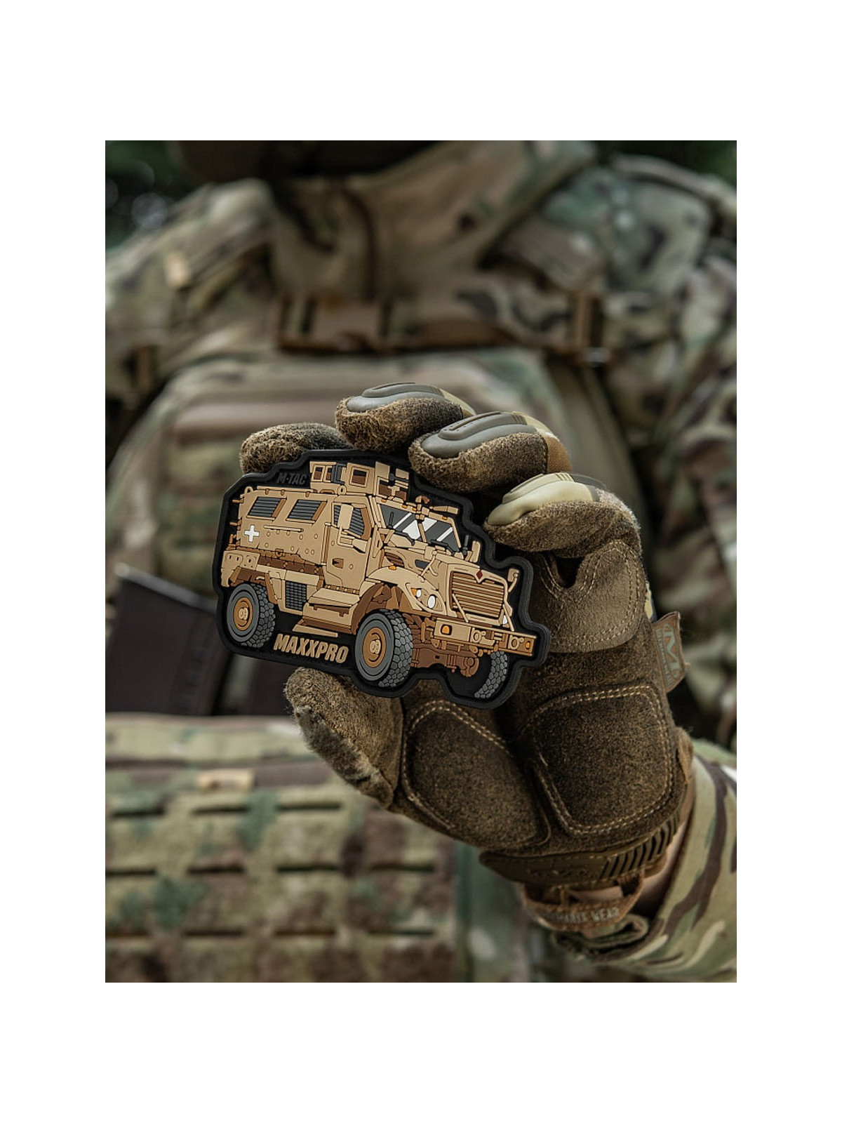 M-TAC Naszywka 3D MaxxPro M1224 7,2 x 10,6 cm PVC Coyote