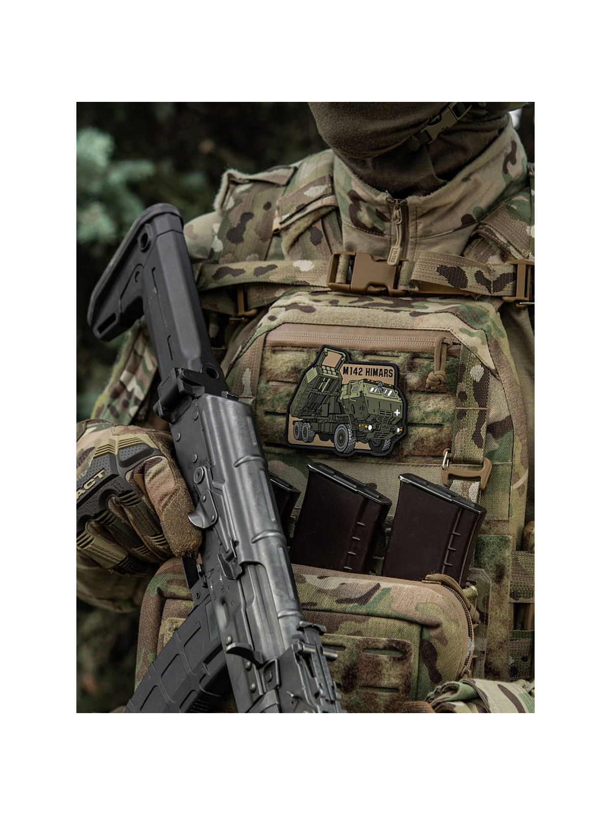 M-TAC Naszywka 3D M142 Himars 8,5 x 10 cm PVC Oliwkowa
