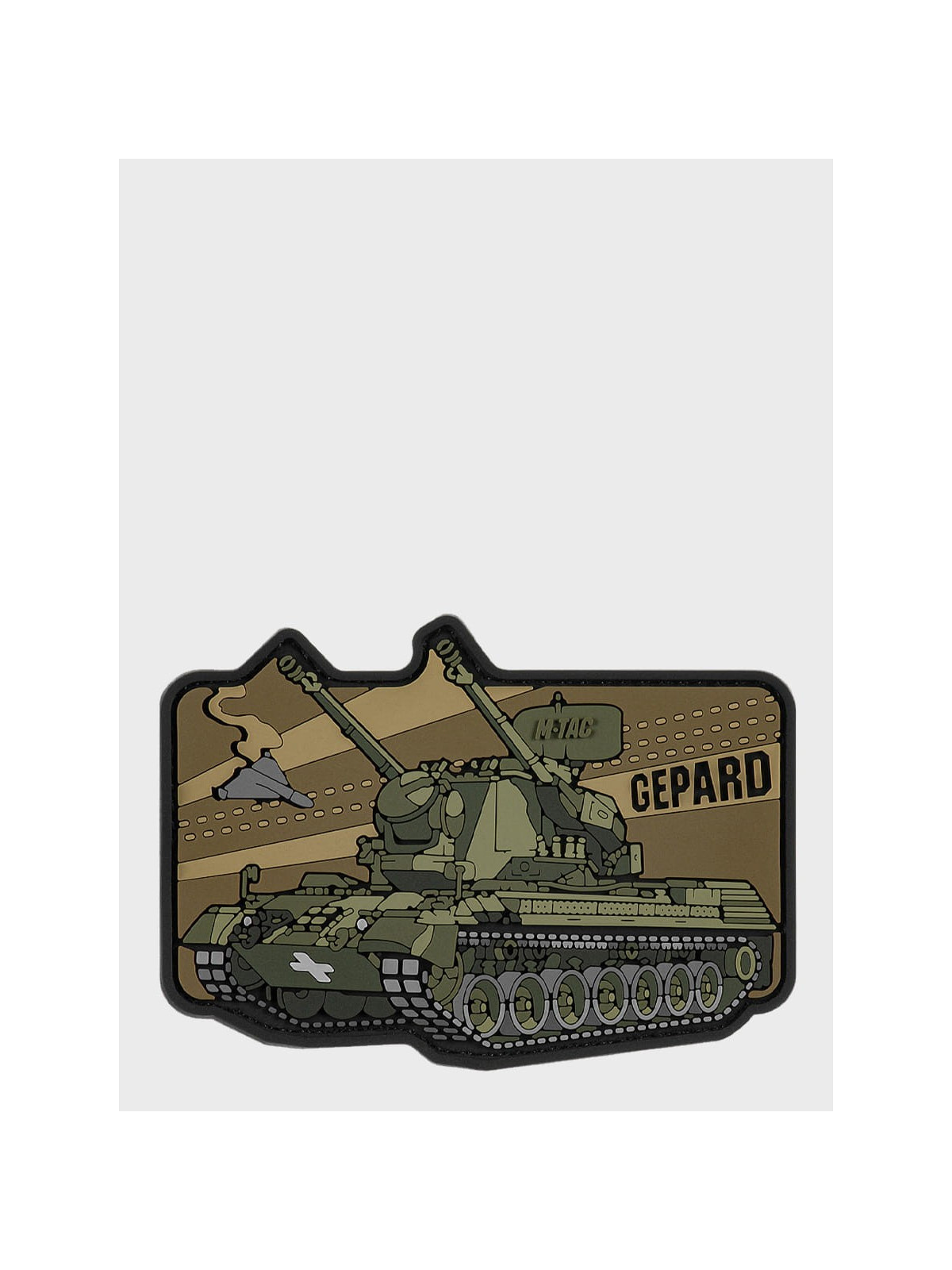 M-TAC Naszywka 3D Gepard 7,2 x 10 cm PVC Oliwkowa