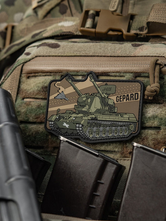 M-TAC Naszywka 3D Gepard 7,2 x 10 cm PVC Oliwkowa