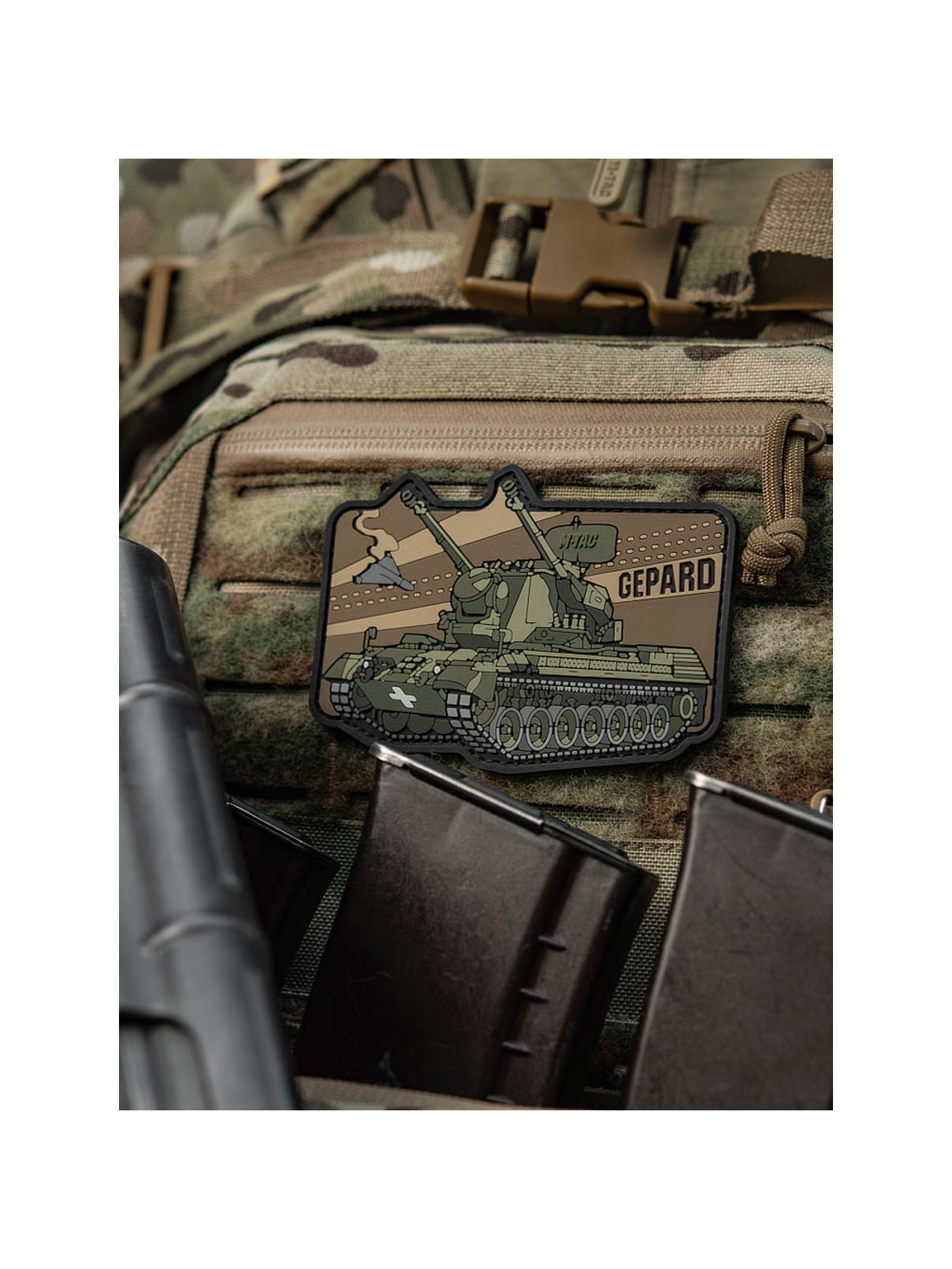 M-TAC Naszywka 3D Gepard 7,2 x 10 cm PVC Oliwkowa