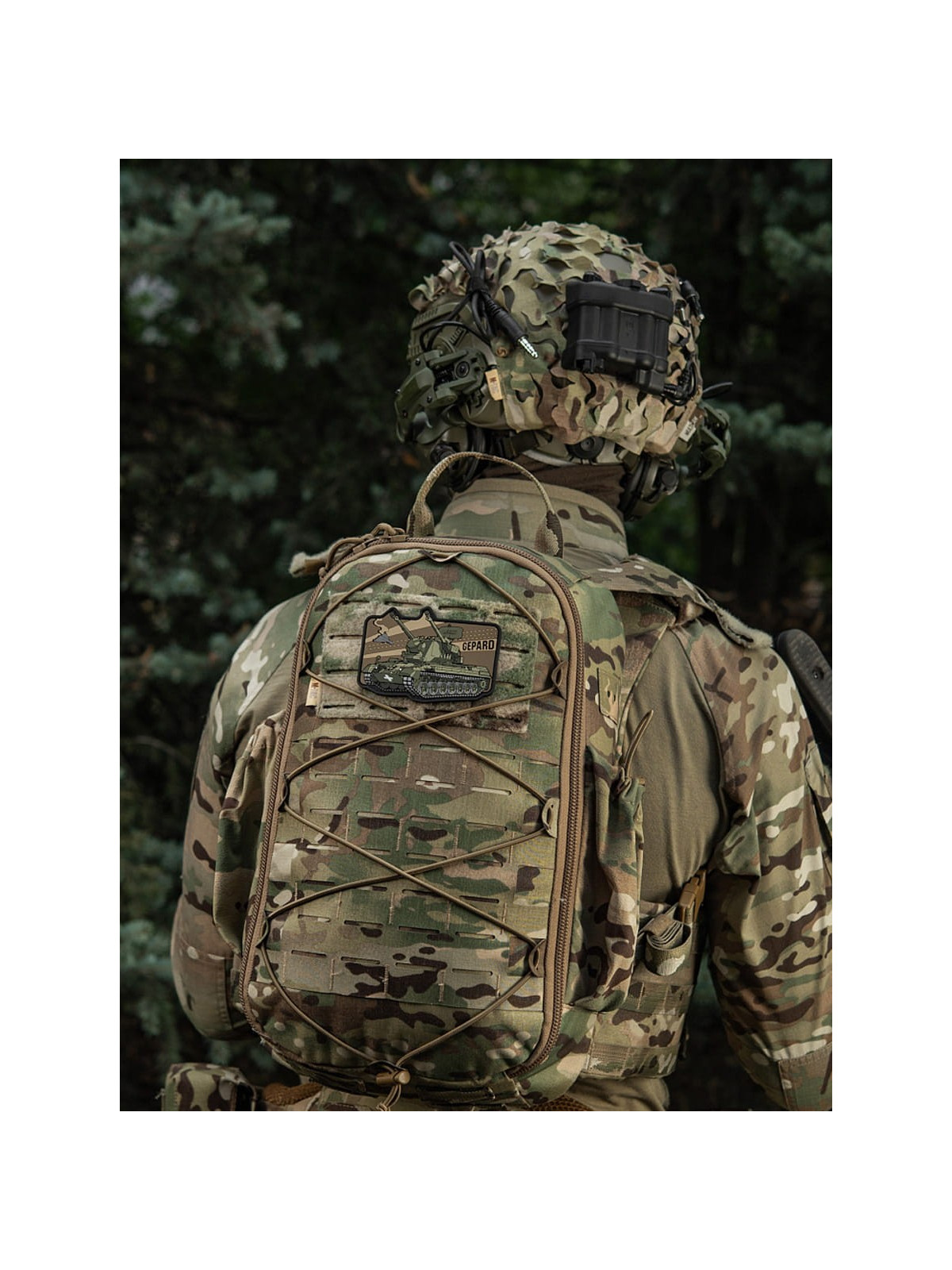 M-TAC Naszywka 3D Gepard 7,2 x 10 cm PVC Oliwkowa