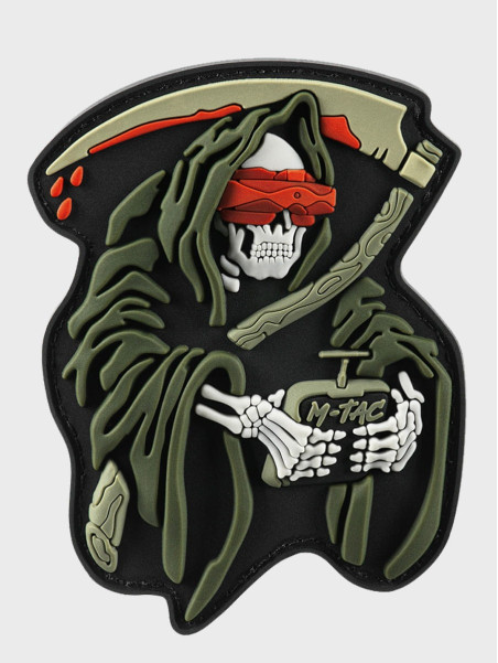 M-TAC Naszywka 3D FPV Operator Grim Reaper 9 x 6,5 cm PVC Oliwkowa