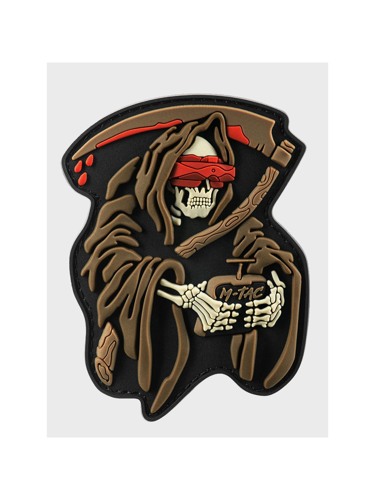 M-TAC Naszywka 3D FPV Operator Grim Reaper 9 x 6,5 cm PVC Coyote