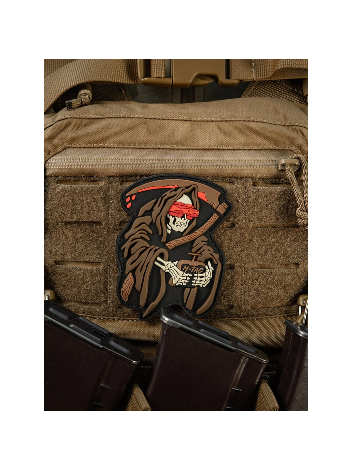 M-TAC Naszywka 3D FPV Operator Grim Reaper 9 x 6,5 cm PVC Coyote