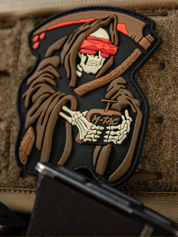 M-TAC Naszywka 3D FPV Operator Grim Reaper 9 x 6,5 cm PVC Coyote