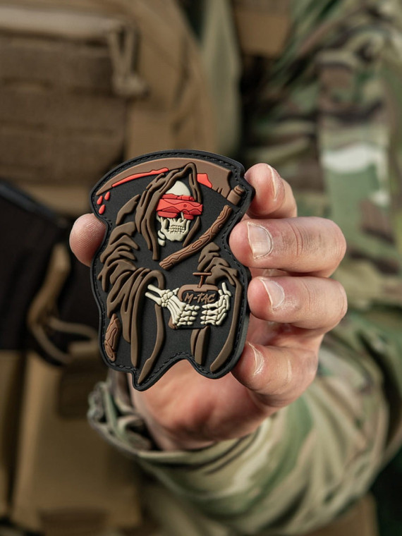 M-TAC Naszywka 3D FPV Operator Grim Reaper 9 x 6,5 cm PVC Coyote