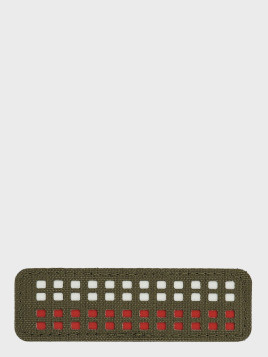 M-TAC Naszywka Flaga Polska Mini Kwadraty Laser Cut 25x80mm Oliwkowa