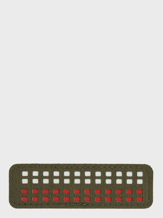 M-TAC Naszywka Flaga Polska Mini Kwadraty Laser Cut 25x80mm Oliwkowa