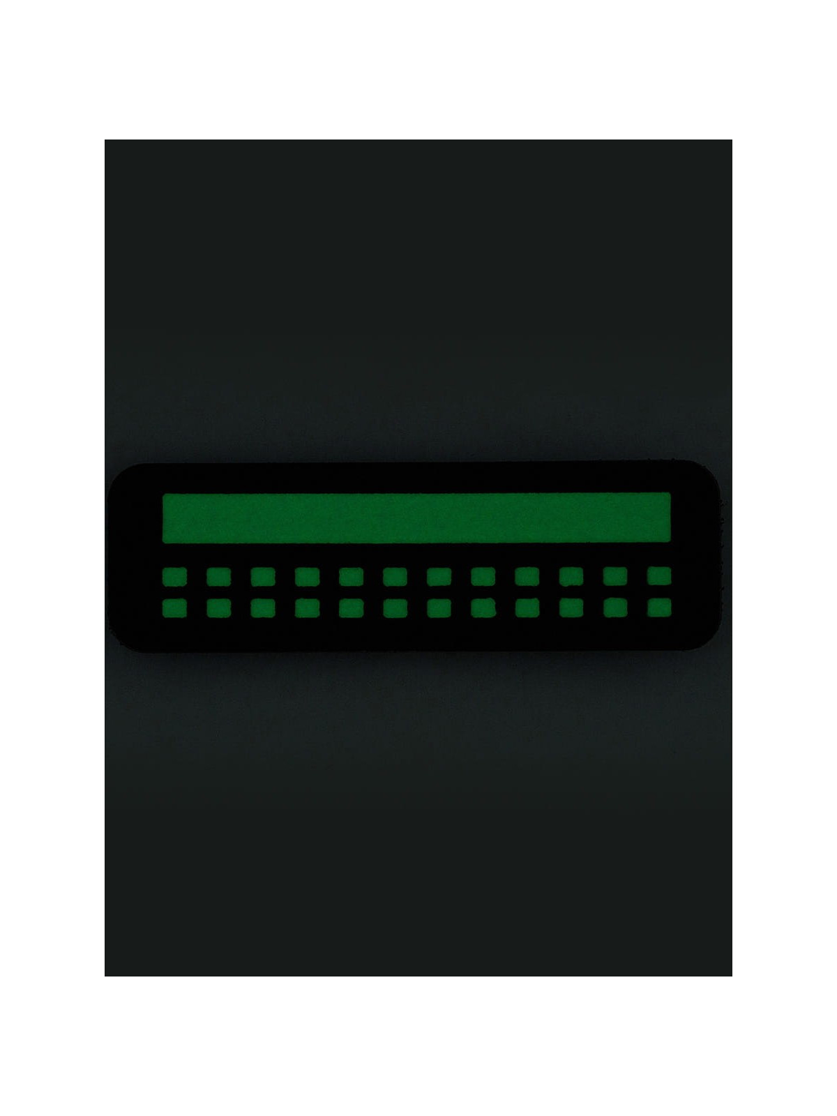 M-TAC Naszywka Flaga Polska Mini Kwadraty Laser Cut 25x80mm Czarna Fluorescencyjna