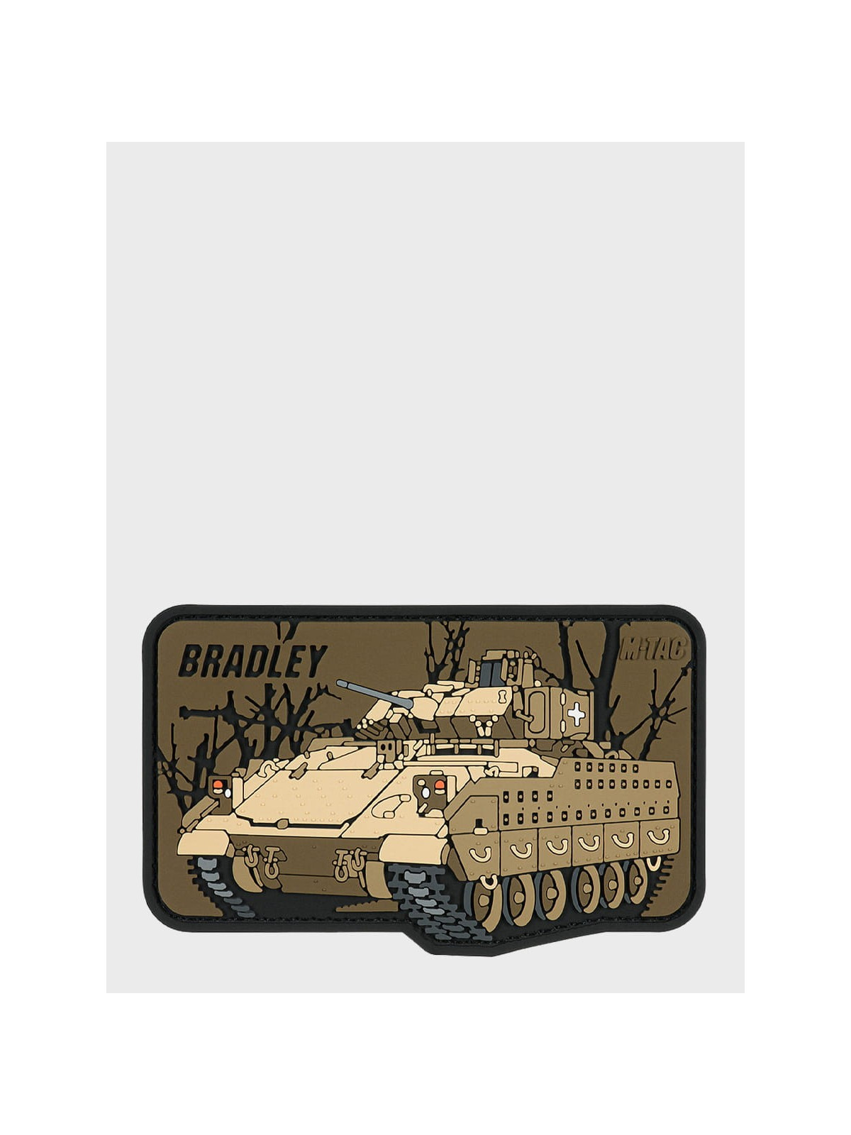M-TAC Naszywka 3D Bradley 6,5 x 10,5 cm PVC Coyote