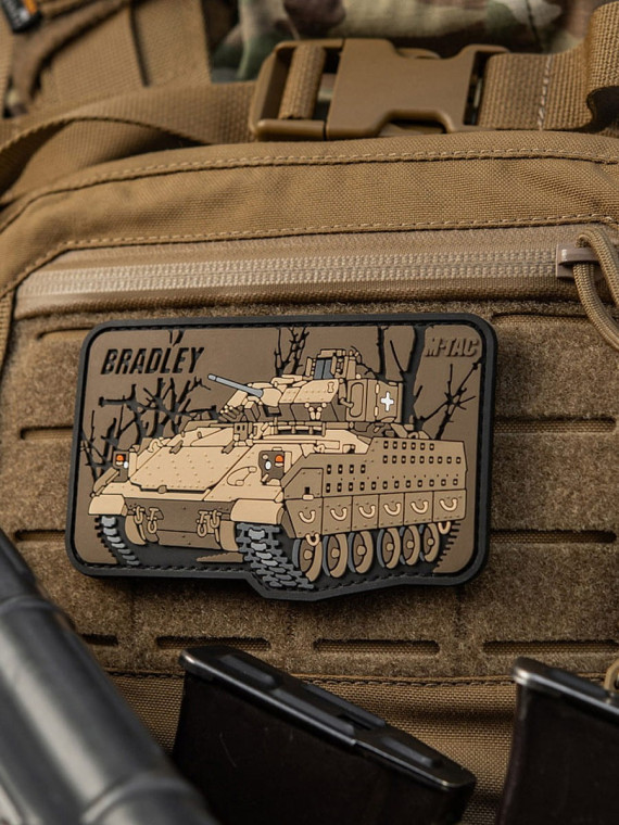 M-TAC Naszywka 3D Bradley 6,5 x 10,5 cm PVC Coyote