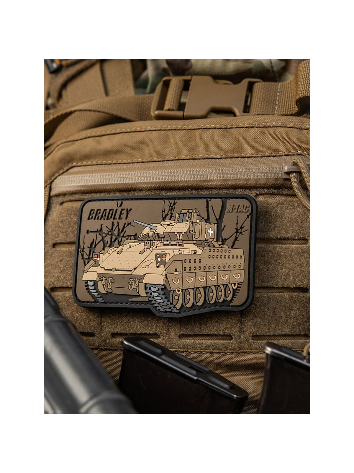 M-TAC Naszywka 3D Bradley 6,5 x 10,5 cm PVC Coyote