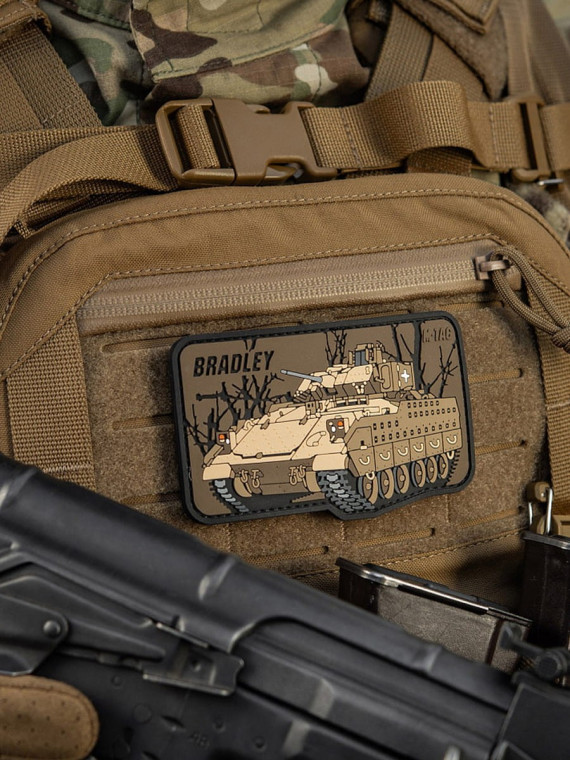 M-TAC Naszywka 3D Bradley 6,5 x 10,5 cm PVC Coyote