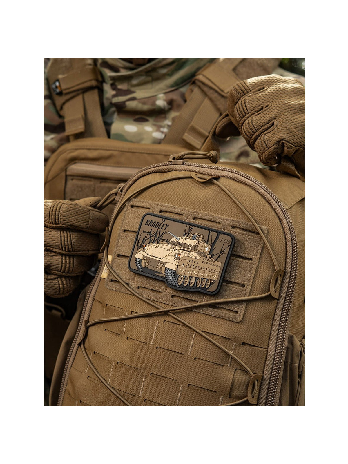 M-TAC Naszywka 3D Bradley 6,5 x 10,5 cm PVC Coyote