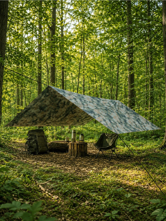 TEXAR TARP WODOODPORNY PŁACHTA PLANDEKA 300x300cm MARPAT