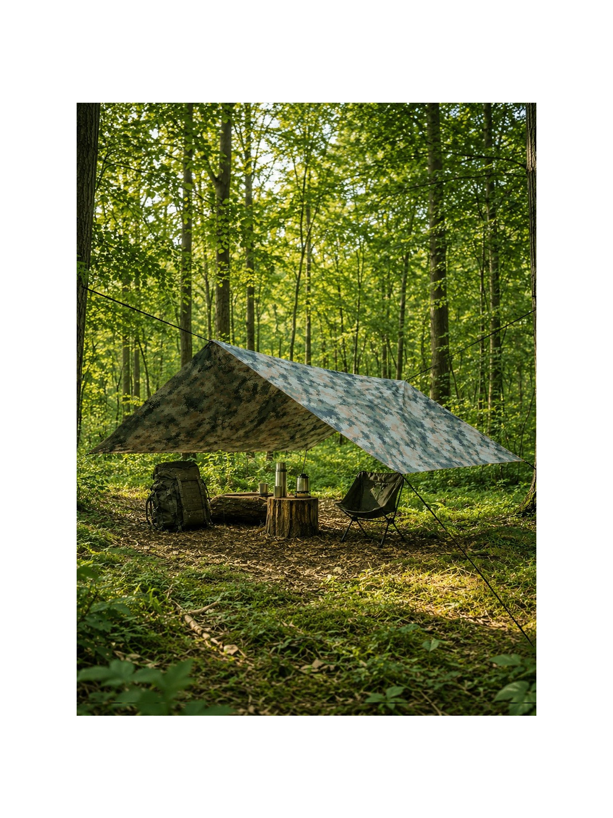TEXAR TARP WODOODPORNY PŁACHTA PLANDEKA 300x300cm MARPAT