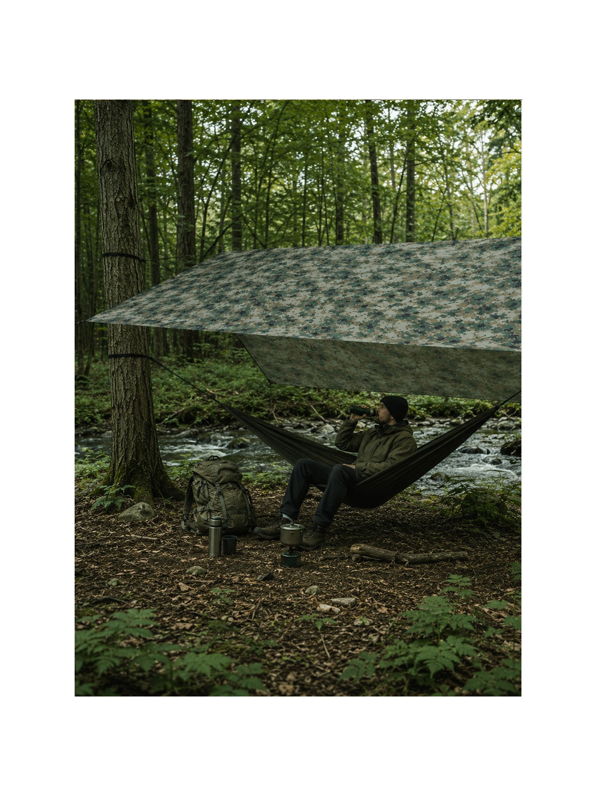 TEXAR TARP WODOODPORNY PŁACHTA PLANDEKA 300x300cm MARPAT