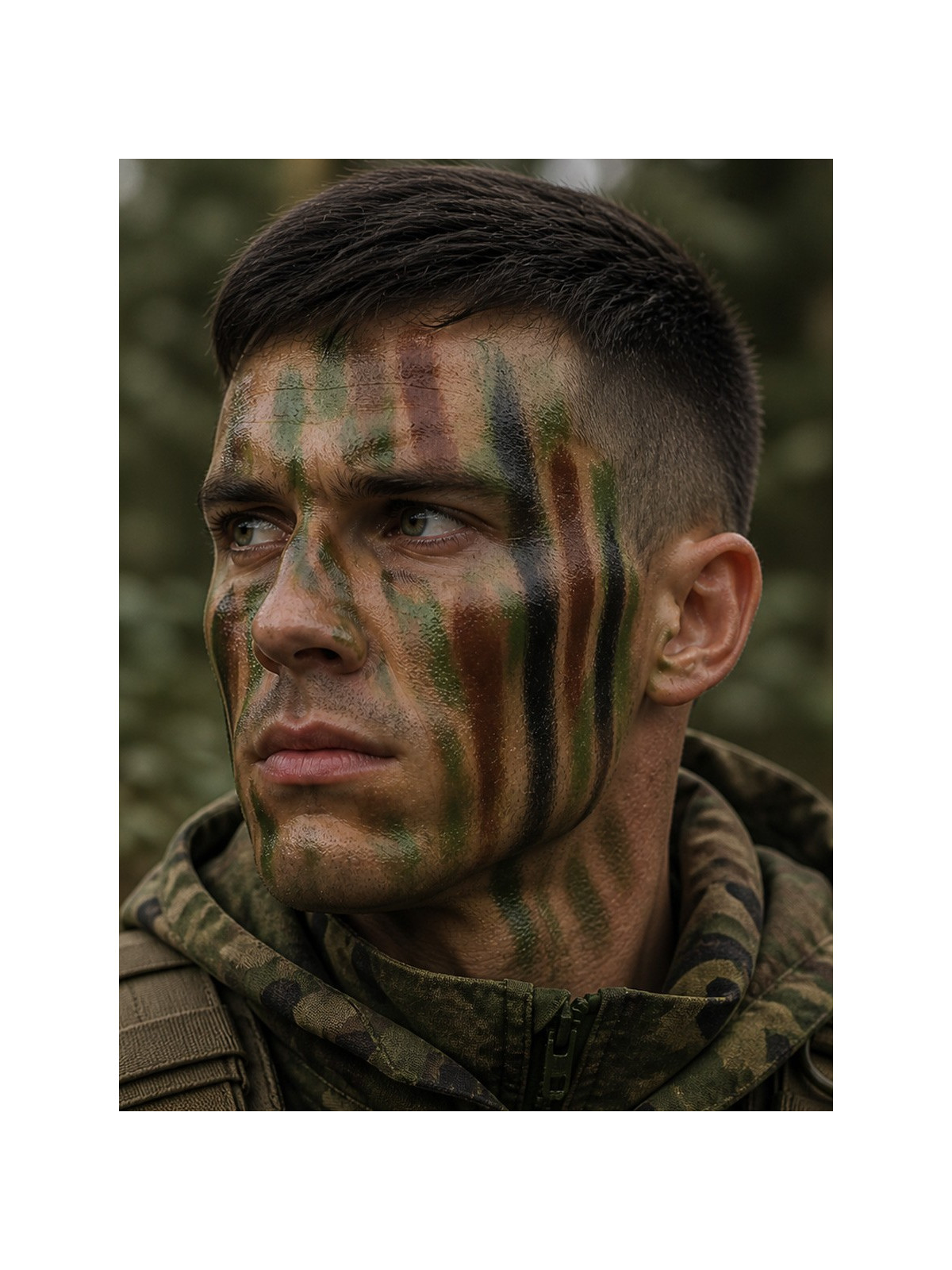 KEMEX Farba maskująca twarz ciało kamuflaż Nato 30g brązowa