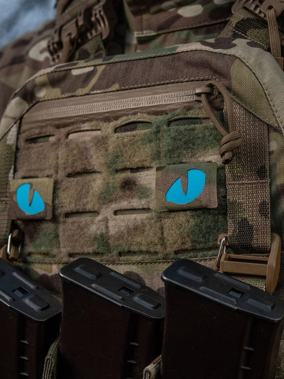 M-TAC Naszywka Tiger Eyes LC PARA Multicam - Oczy Niebieskie