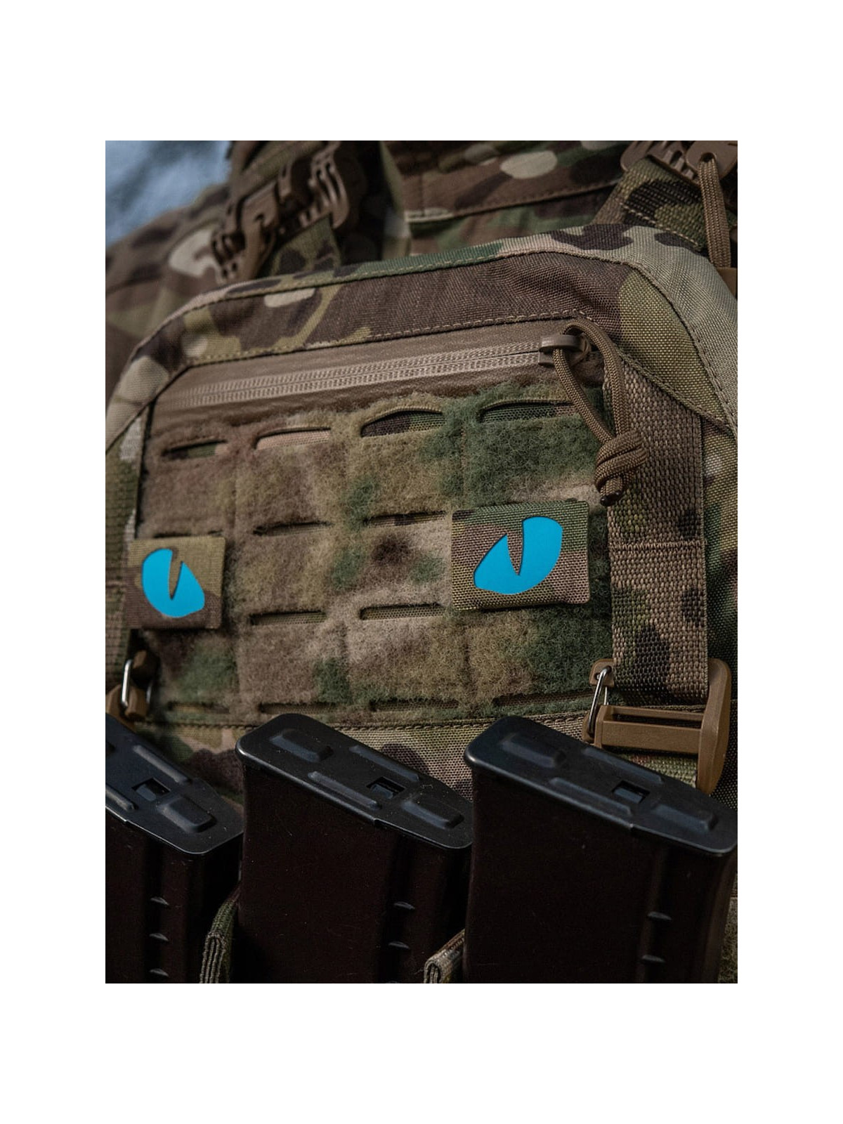 M-TAC Naszywka Tiger Eyes LC PARA Multicam - Oczy Niebieskie