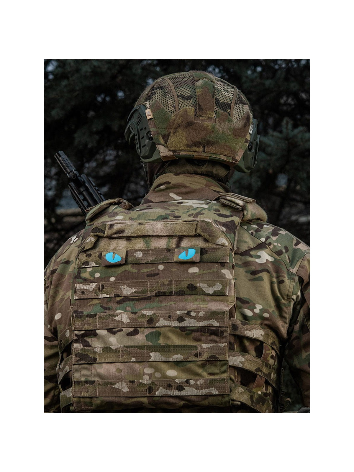 M-TAC Naszywka Tiger Eyes LC PARA Multicam - Oczy Niebieskie