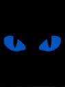 M-TAC Naszywka Tiger Eyes LC PARA Czarna - Oczy Niebieskie