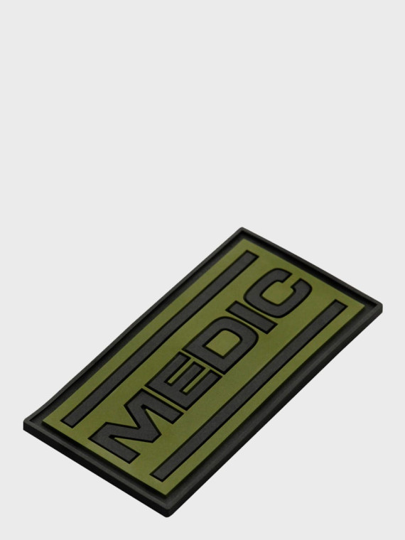M-TAC Naszywka 3D Medic PVC 7 x 3,5 cm Czarno-oliwkowa