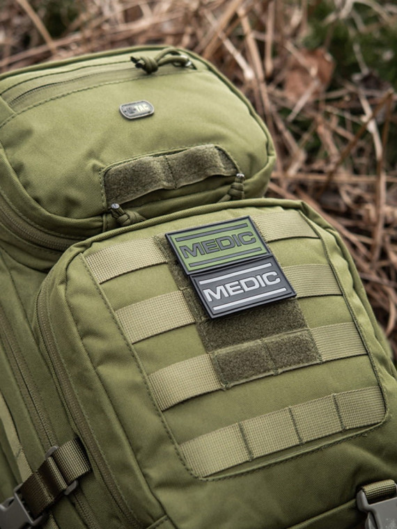 M-TAC Naszywka 3D Medic PVC 7 x 3,5 cm Czarno-oliwkowa