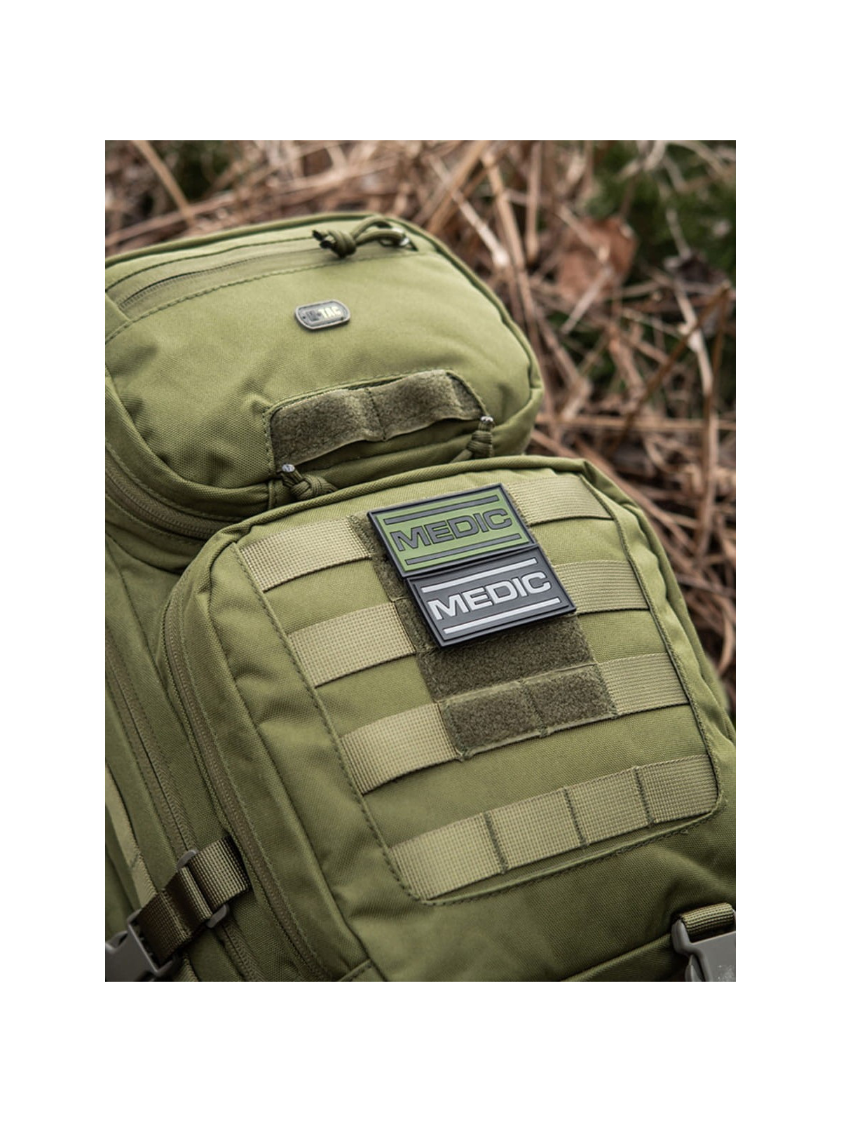 M-TAC Naszywka 3D Medic PVC 7 x 3,5 cm Czarno-oliwkowa