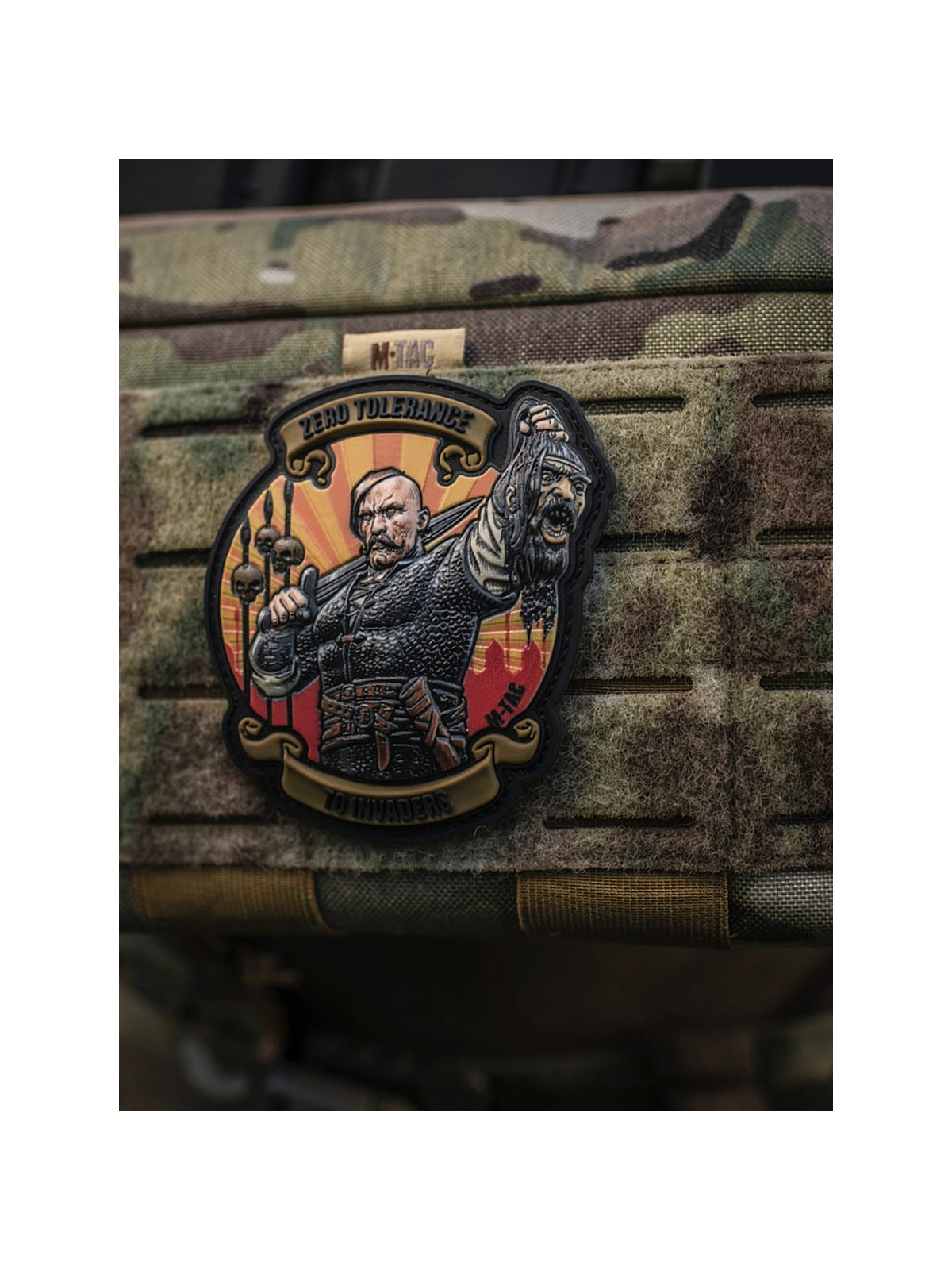 M-TAC Naszywka Zero Tolerance 1 PVC 9,7x8,7 cm Coyote