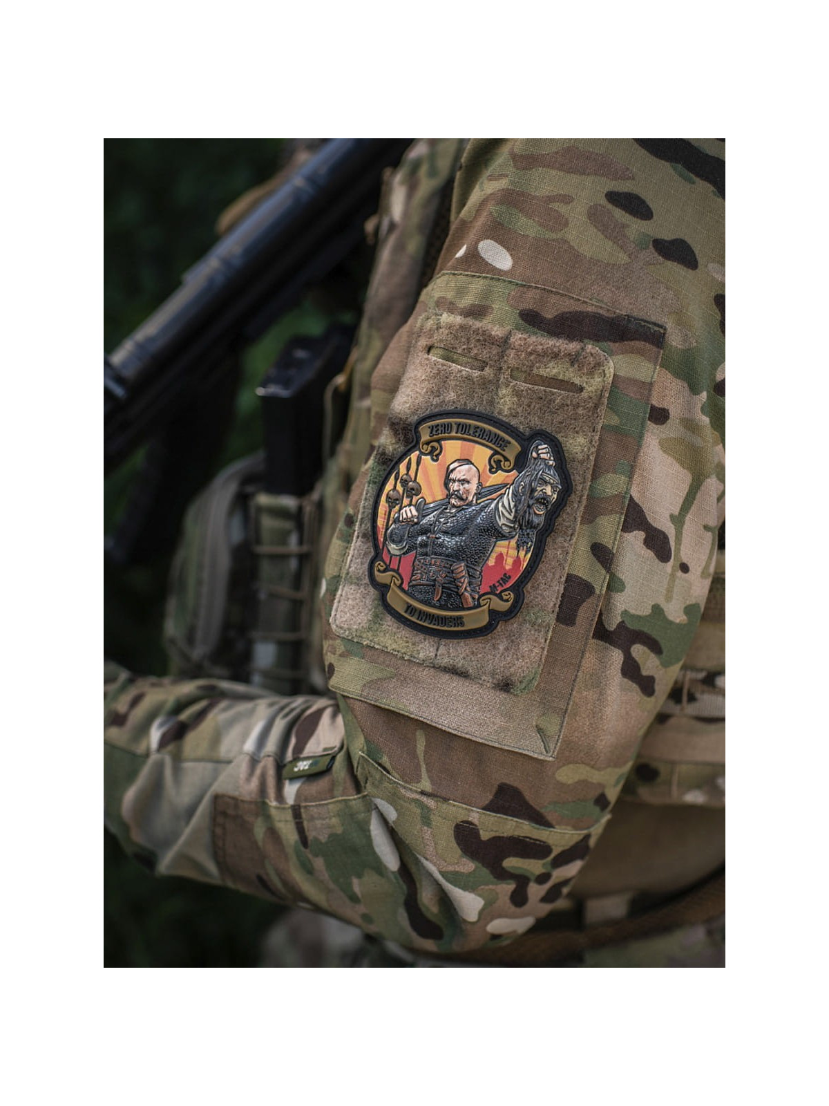 M-TAC Naszywka Zero Tolerance 1 PVC 9,7x8,7 cm Coyote