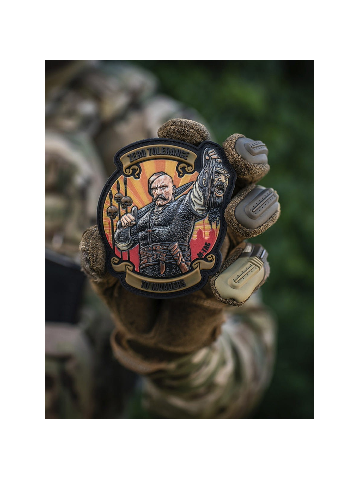 M-TAC Naszywka Zero Tolerance 1 PVC 9,7x8,7 cm Coyote