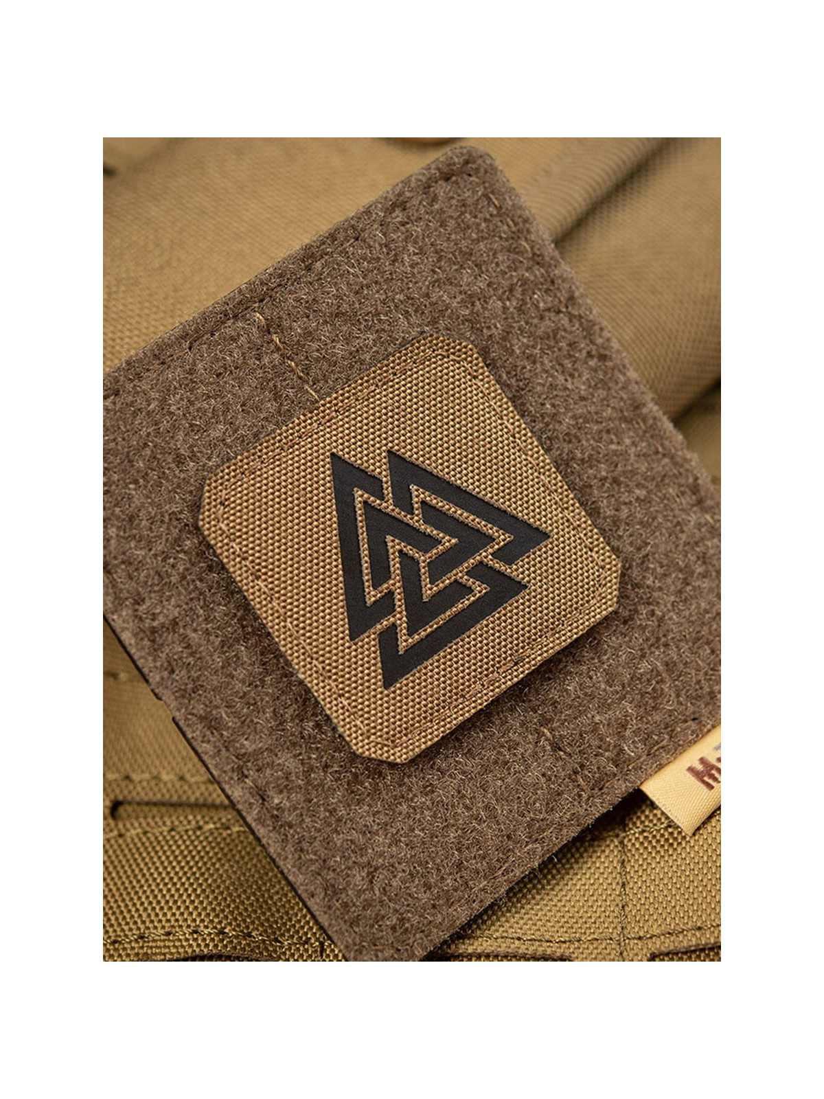 M-TAC NASZYWKA Valknut Laser Cut 4,5 x 4,5 cm Coyote-czarna