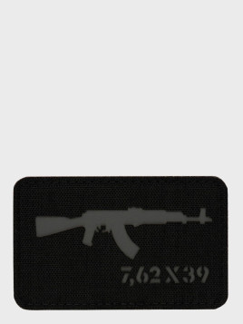M-TAC Naszywka AKM 7,62x39 Laser Cut 8 x 5 cm Szara