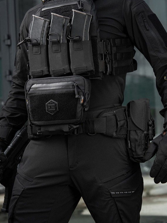 M-TAC SASZETKA BIODROWA DO KAMIZELKI LARGE ELITE GEN.II CZARNA