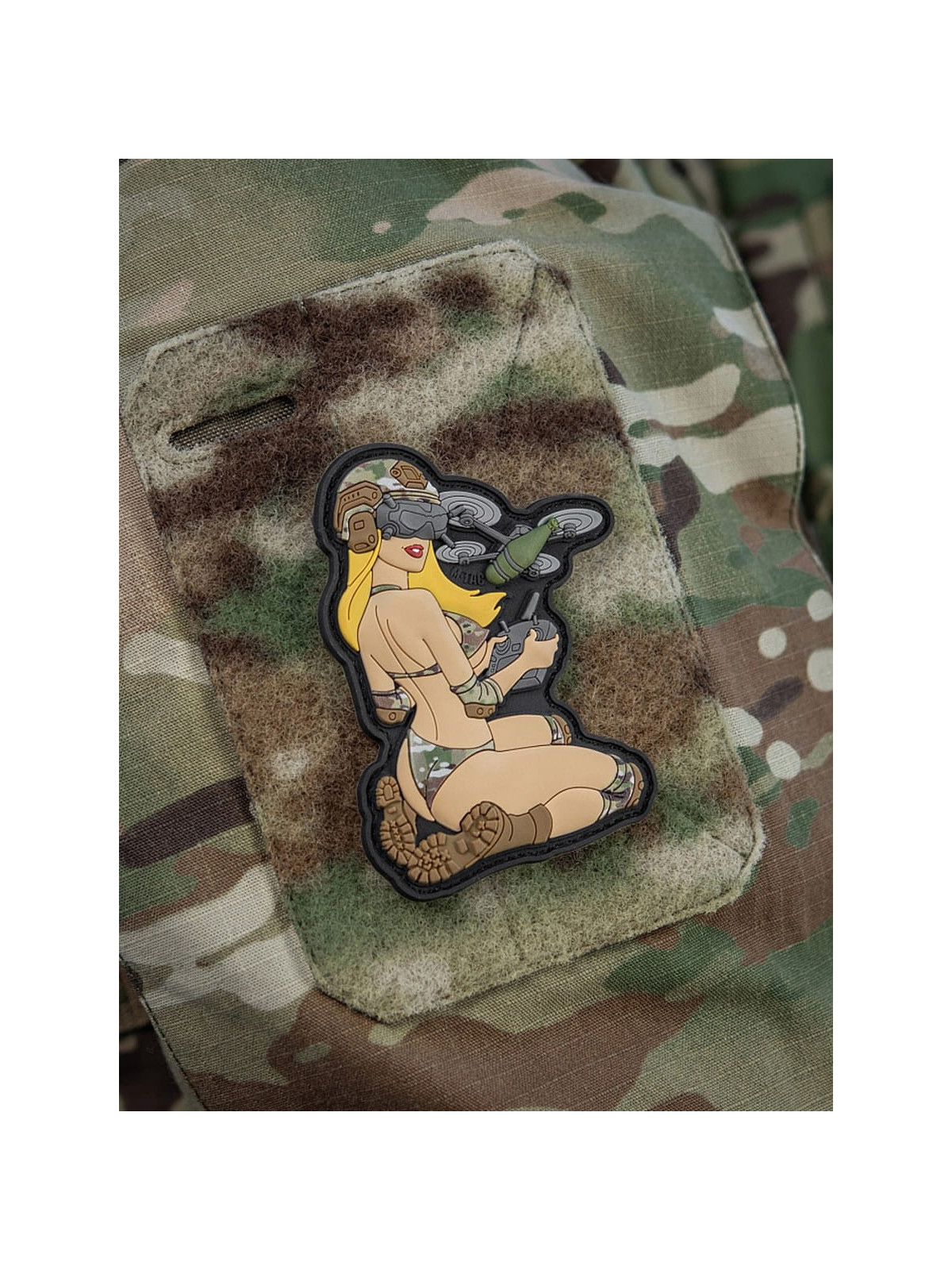 M-TAC NASZYWKA 3D TACTICAL GIRL NR6 PVC V2 Multicam