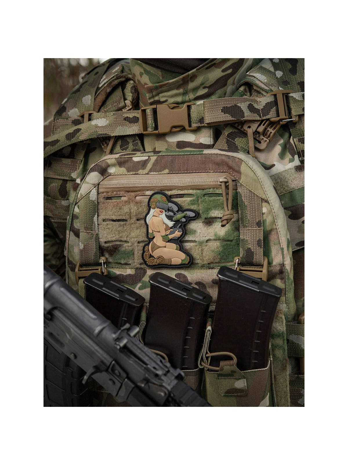 M-TAC NASZYWKA 3D TACTICAL GIRL NR6 PVC V2 Oliwkowa