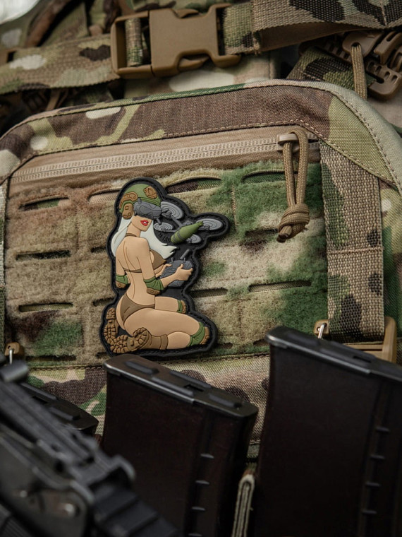 M-TAC NASZYWKA 3D TACTICAL GIRL NR6 PVC V2 Oliwkowa