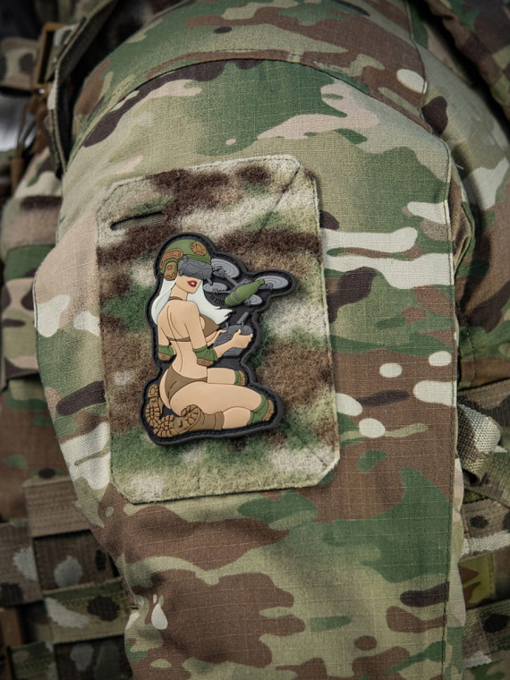 M-TAC NASZYWKA 3D TACTICAL GIRL NR6 PVC V2 Oliwkowa