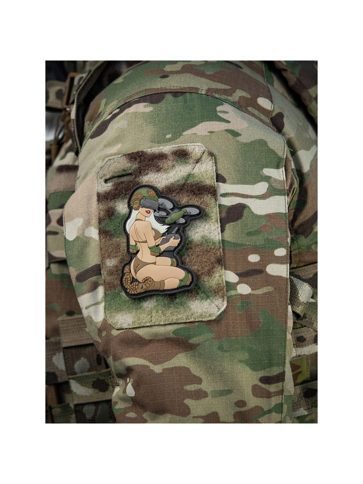 M-TAC NASZYWKA 3D TACTICAL GIRL NR6 PVC V2 Oliwkowa