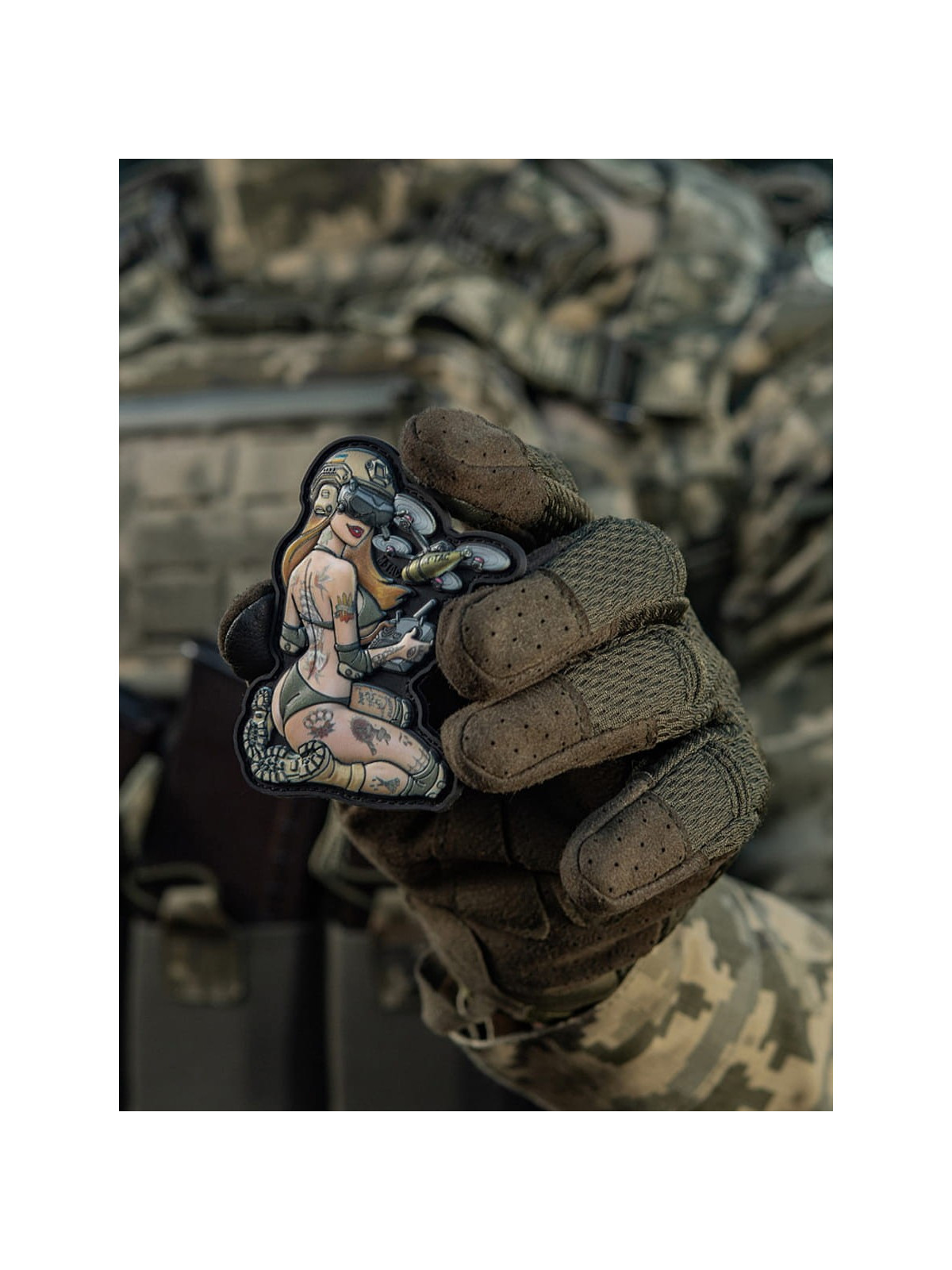 M-TAC NASZYWKA 3D TACTICAL GIRL NR6 PVC V2 Oliwkowa