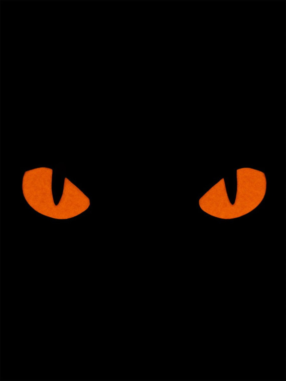M-TAC Naszywka Kocie Oczy CAT EYES LASER Cut Multicam-czerwona Fluorescencyjna